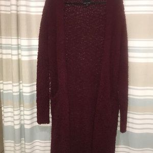 Long length popcorn cardigan nwot size m